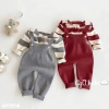 Set Yếm Len Kẻ Siêu Phẩm cho Bé Cưng Noel & Tết Giá Chỉ 248.000 7