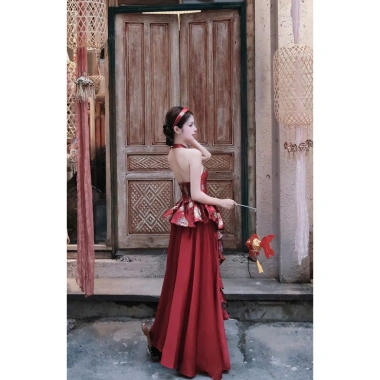 Sét Yếm Thọ Tuarua - Mặc Tết, Chụp Ảnh Trung Thu Concept Xinh Đẹp, Giá 450k (Giảm từ 562.5k) 4