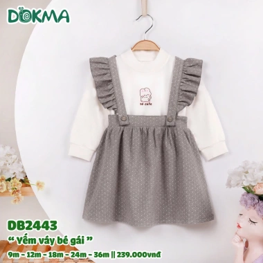 Set Yếm Váy Dáng Xoè Xinh Xắn Bé Gái Dokma DB2.443 - Giá chỉ 239.000₫ 3