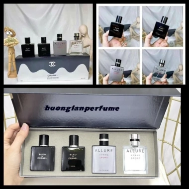 SETMINI Nước Hoa Nam Mini 4 Chai 25ml - Lưu Hương Đỉnh, Hộp Quà Đẹp Giá 400.000 VNĐ