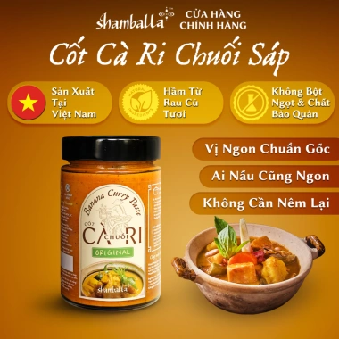 Shamballa Cốt Cà Ri Chuối Sáp – Ăn Chay Mặn Tròn Vị, Không Bột Ngọt, Không Phẩm Màu, Best Seller, Giá 127.000₫