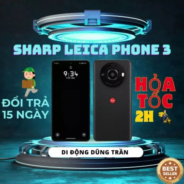 Sharp Leitz Phone 3 máy đẹp nguyên zin, RAM 12/512GB, Snapdragon 8 Gen2, camera siêu nét - Giá chỉ 12.99tr Sharp Leitz Phone 3 máy đẹp nguyên zin, RAM 12/512GB, Snapdragon 8 Gen2, camera siêu nét - Giá chỉ 12.99tr