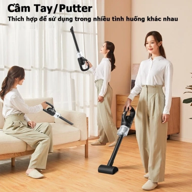 Sharp máy hút bụi cầm tay 3 trong 1 không dây, lực hút 10.000Pa, làm sạch giường nệm ô tô - 495k 2
