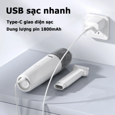 Sharp Máy hút bụi cầm tay mini không dây 13.000Pa siêu mạnh 2 trong 1 cho ô tô và nhà cửa Giá 525.000 VND