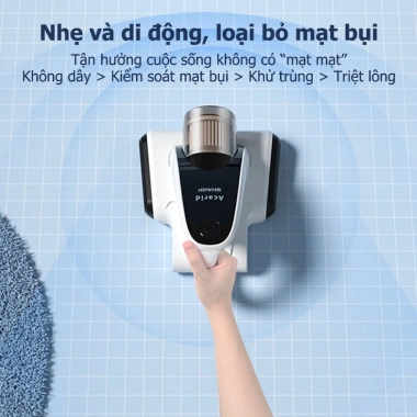 Sharp Máy Hút Bụi Cầm Tay Mini Không Dây UV Diệt Khuẩn, Mite, Bộ Lọc Mịn – Hút Sạch Chăn Ga, Giá Ưu Đãi 695.000₫ 7