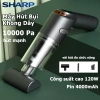 Sharp Máy hút bụi mini cầm tay không dây 10.000Pa, nhỏ gọn không gây ồn, tiện lợi, giá 525.000 VND