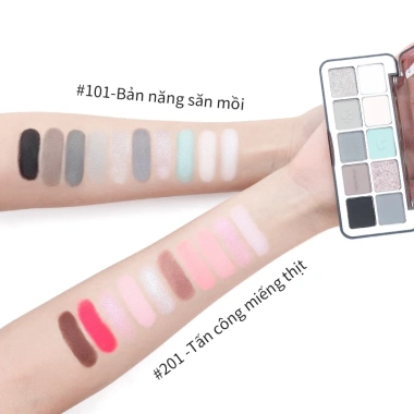 SheDella Bảng phấn mắt 10 màu nhũ sáng Series Cat chính hãng, lên màu chuẩn lâu trôi, 13g, giao hàng 24h, giảm giá tới 23% 6