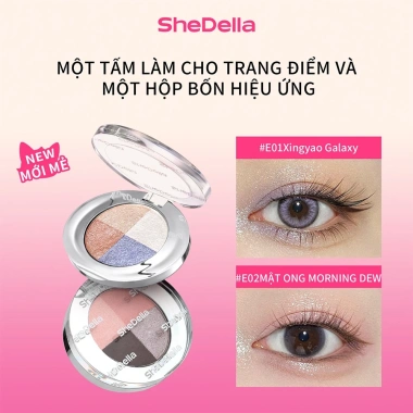 SheDella Palette 4 Màu Tạo Khối và Highlight 3D Tự Nhiên - Tone Chuẩn, Sáng Bền Lâu, 3.5g, Giao Hàng 24h, Giá 298.878 SheDella Palette 4 Màu Tạo Khối và Highlight 3D Tự Nhiên - Tone Chuẩn, Sáng Bền Lâu, 3.5g, Giao Hàng 24h, Giá 298.878