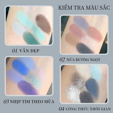 SHEDELLA Phấn Tạo Khối 6 Màu Dạng Lì - Lâu Trôi, Sáng Da, Che Khuyết Điểm, Ánh Sáng Đa Chiều 6g