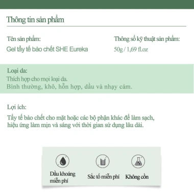 SHEEureka Chlorella Cleanser - Kiểm soát dầu, làm sạch sâu, tẩy tế bào chết, nhẹ nhàng da - 65.000₫