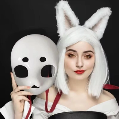 SHIKICK Kigurumi Base Beast Skull DIY Anime - Mũ Mèo Nhựa Dày Chống Đỡ, Cosplay 6