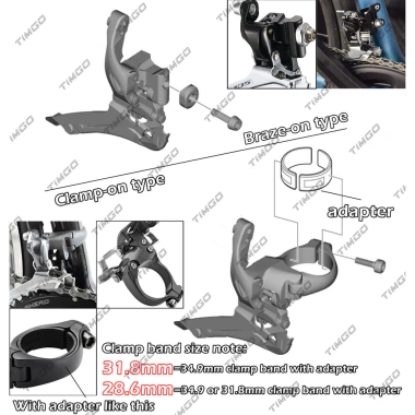 Shimano Alivio FD-M4.000 Front Derailleur MTB 3x9 Top Swing Kẹp-on 31.8-34.9mm Giá ưu đãi 416.900 VND 9 Shimano Alivio FD-M4.000 Front Derailleur MTB 3x9 Top Swing Kẹp-on 31.8-34.9mm Giá ưu đãi 416.900 VND 9