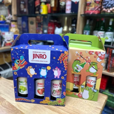 Ship hoả tốc Hộp quà tặng 6 chai Nước hoa quả Soju Jinro HQ - Giảm giá 279k