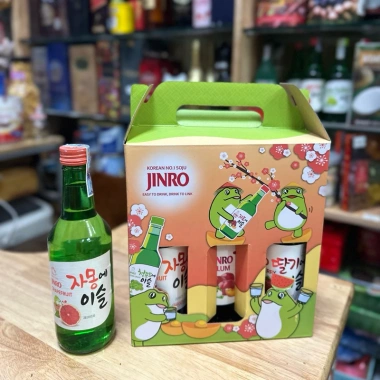Ship hoả tốc Hộp quà tặng 6 chai Nước hoa quả Soju Jinro HQ - Giảm giá 279k