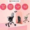 Ship Hoả Tốc Xe đẩy gấp gọn xoay 2 chiều có đệm, mái & phụ kiện du lịch - DUMBO STORE 299k