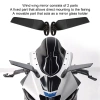 Ship Nhanh Gương chiếu hậu xe máy kiểu cánh gió xoay đa dạng cho Kawasaki Ninja 250‑650 – Giá chỉ 283.000 VND 3
