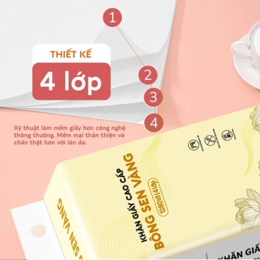 Shopee Live Thùng 6 Bịch Khăn Giấy Rút Bông Sen Vàng Treo Tường - Tặng 3 Móc Treo, Giá 259k