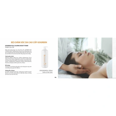 SHOPSPA Bộ 04 chăm sóc da GO GREEN Hàn Quốc 1.000ml Siêu To - Dưỡng ẩm, Lột da, Giá 550k 6