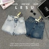 Short Jeans Trơn Cotton Không Co Giãn Lưng Cao UBAN Va Phong Cách Giá 310.000 VND 2
