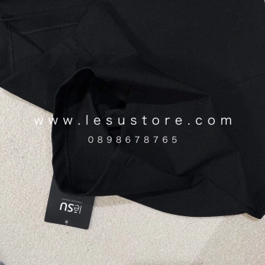 Short thun Umi trơn đen lưng cao - Ảnh tự chụp thời trang, giảm giá 152k 9