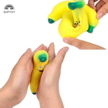 SHPYHT Chuối Bóp Người Lớn - Quà Tặng Trẻ Em, Bột Mô Phỏng Quả Chuối Giải Phóng Căng Thẳng, Giá 48,950 VND