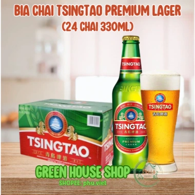 SỈ 1 Thùng 24 Chai Bia TSINGTAO 330ml Premium Lager - Giá chỉ 380.000 VND