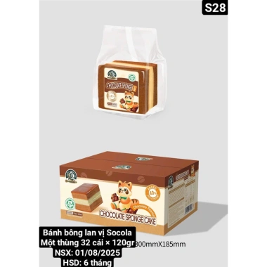 Sỉ 1 thùng 4kg (32 x 120gr) Bánh bông lan mongto vị dâu Nguyên bản Cake Food - Giá ưu đãi 439.999 VND, bảo quản 180 ngày 7