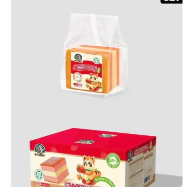 Sỉ 1 thùng 4kg (32 x 120gr) Bánh bông lan mongto vị dâu Nguyên bản Cake Food - Giá ưu đãi 439.999 VND, bảo quản 180 ngày 10