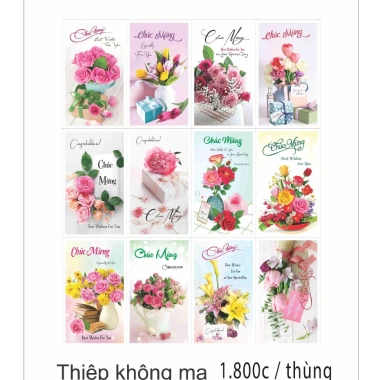Sỉ 10 thiệp chúc mừng 3D mix full mẫu kèm phong bì - Giá chỉ 14.900đ 3
