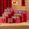 Sỉ 10 Túi Giấy Đựng Quà Tết Họa Tiết Đỏ Cao Cấp – Thổ Cẩm Quai Vải Sang Trọng 2