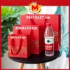 Sỉ 10 Túi Giấy Đựng Quà Tết Họa Tiết Đỏ Cao Cấp – Thổ Cẩm Quai Vải Sang Trọng 6