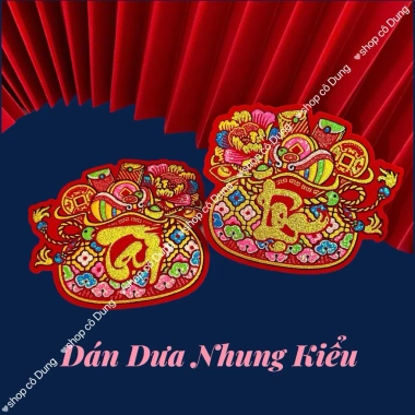 Sỉ 10 xấp 100 tờ CHỮ DÁN TẾT, DƯA HẤU, TRÁI CÂY, BÀN THỜ – KEO DÁN, Giá 295.000đ 4