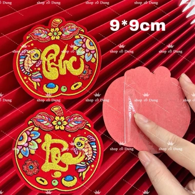 Sỉ 10 xấp 100 tờ CHỮ DÁN TẾT, DƯA HẤU, TRÁI CÂY, BÀN THỜ – KEO DÁN, Giá 295.000đ 7