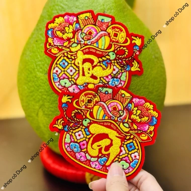 Sỉ 10 xấp 100 tờ CHỮ DÁN TẾT, DƯA HẤU, TRÁI CÂY, BÀN THỜ – KEO DÁN, Giá 295.000đ 10