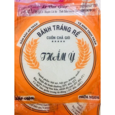Sỉ 10 xếp bánh tráng rế cuốn chả giò, bánh đa rế dày giòn xốp - Giá chỉ 69.000đ