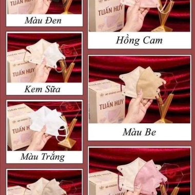 Sỉ 100 chiếc Khẩu Trang 6D Promask TUẤN HUY – Quai thun dẹt, không đau tai, vải mềm, chỉ 35k