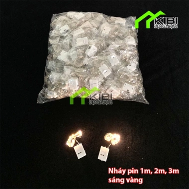 Sỉ 100 đèn led nhấp nháy pin AA - Đèn trang trí 1m, 2m, 3m giá ưu đãi 159.000₫