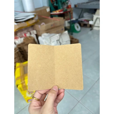 Sỉ 100 thiệp giấy trơn nâu kraft, trắng, đỏ – Dùng làm thiệp handmade, thanks card, giá chỉ 65.000đ