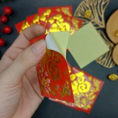 SỈ 100 tờ Decal 7cm keo dán dưa, dừa, bưởi, bánh chưng – Trang trí Tết chỉ 99.500₫