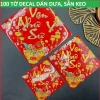 SỈ 100 tờ Decal 7cm keo dán dưa, dừa, bưởi, bánh chưng – Trang trí Tết chỉ 99.500₫ 3