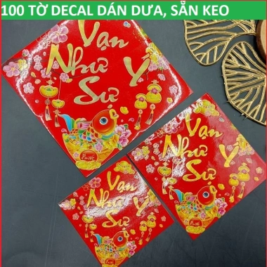 SỈ 100 tờ Decal 7cm keo dán dưa, dừa, bưởi, bánh chưng – Trang trí Tết chỉ 99.500₫ 3 SỈ 100 tờ Decal 7cm keo dán dưa, dừa, bưởi, bánh chưng – Trang trí Tết chỉ 99.500₫ 3
