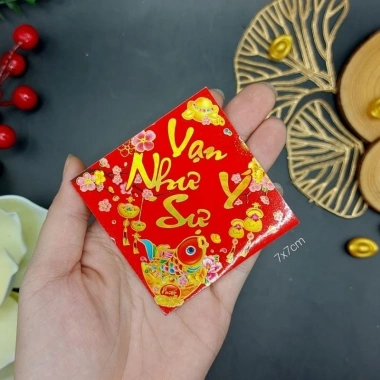 SỈ 100 tờ Decal 7cm keo dán dưa, dừa, bưởi, bánh chưng – Trang trí Tết chỉ 99.500₫