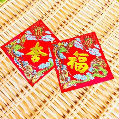 Sỉ 1.000 Giấy Dán Dưa Hấu, Bưởi, Bánh Chưng Trang Trí Tết Không Keo Giá 85.000₫