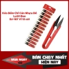 Sỉ 12 cây kéo bấm chỉ cán nhựa đỏ lưỡi đen D-J107 - Giá ưu đãi 145.000đ