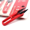 Sỉ 12 cây kéo bấm chỉ cán nhựa đỏ lưỡi đen D-J107 - Giá ưu đãi 145.000đ 4