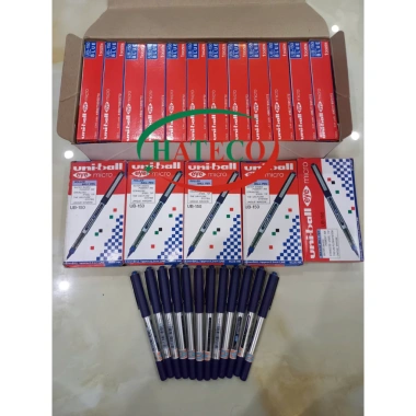 Sỉ 12 hộp Bút ký Uni UB150 xanh nét 0.5 - Bút bi nước, giá rẻ 84.000₫