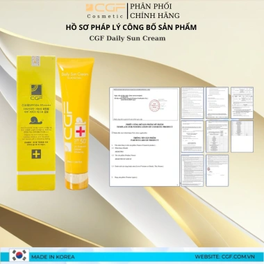 Sỉ 210k Kem chống nắng vật lý CGF Hàn Quốc SPF50+ PA++++ 50ml - Da trắng tự nhiên, kiềm dầu, giảm giá 280k 8