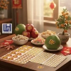 Sỉ 30 tờ Team Decal Chữ Tài Lộc Kim Tuyến Dán Trái Cây Dài Bưởi Bánh Kẹo Ngày Tết - Giá ưu đãi 68.000đ 2