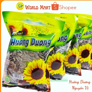 Sỉ 4 Gói Hướng Dương Nguyên Vị, Hướng Dương Rang Chín 500g + Hạt Bí Rang Nguyên Vị - Giá siêu Giảm Đặc Biệt 52.800₫ tại World Mart