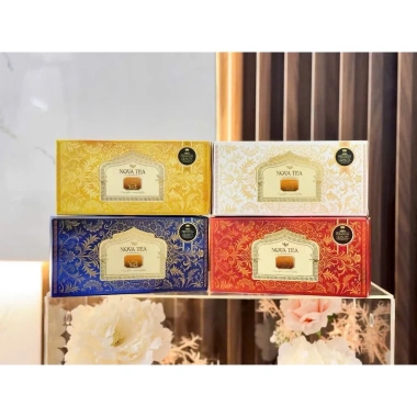 Sỉ 50 vỏ kẹo hũ vàng, hộp đựng trà bánh kẹo decor giỏ quà - chỉ 90.000đ